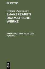 Cover-Bild William Shakespeare: Shakspeare’s dramatische Werke / Der Kaufmann von Venedig