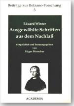 Cover-Bild Winter, Eduard: Ausgewählte Schriften aus dem Nachlaß