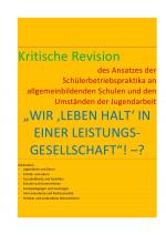 Cover-Bild „WIR ‚LEBEN HALT‘ IN EINER LEISTUNGS-GESELLSCHAFT“! –? / WIR ‚LEBEN HALT‘ IN EINER LEISTUNGS-GESELLSCHAFT“! –?