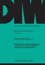 Cover-Bild Wirkungen der arbeitsmarktpolitischen Instrumente auf die wirtschaftliche Entwicklung in Ostdeutschland.