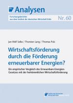 Cover-Bild Wirtschaftsförderung durch die Förderung erneuerbarer Energien?