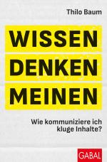 Cover-Bild Wissen, denken, meinen