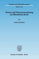 Cover-Bild Wissen und Wissenszurechnung im öffentlichen Recht.