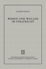 Cover-Bild Wissen und Wollen im Strafrecht
