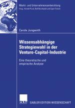 Cover-Bild Wissensabhängige Strategiewahl in der Venture-Capital-Industrie