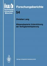 Cover-Bild Wissensbasierte Unterstützung der Verfügbarkeitsplanung