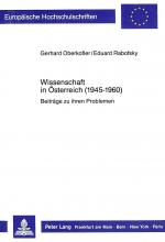 Cover-Bild Wissenschaft in Österreich (1945-1960)