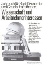 Cover-Bild Wissenschaft und Arbeitnehmerinteressen