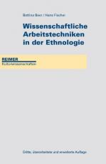 Cover-Bild Wissenschaftliche Arbeitstechniken in der Ethnologie