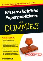 Cover-Bild Wissenschaftliche Paper publizieren für Dummies