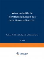 Cover-Bild Wissenschaftliche Veröffentlichungen aus dem Siemens-Konzern