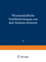 Cover-Bild Wissenschaftliche Veröffentlichungen aus dem Siemens-Konzern