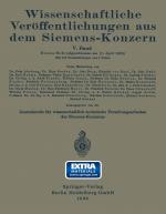 Cover-Bild Wissenschaftliche Veröffentlichungen aus dem Siemens-Konzern