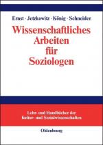 Cover-Bild Wissenschaftliches Arbeiten für Soziologen