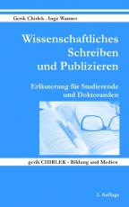 Cover-Bild Wissenschaftliches Schreiben und Publizieren