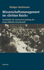 Cover-Bild Wissenschaftsmanagement im »Dritten Reich«