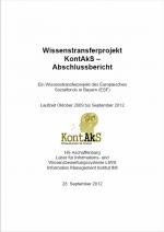 Cover-Bild Wissenstransferprojekt KontAkS - Abschlussbericht