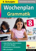 Cover-Bild Wochenplan Grammatik / Klasse 8