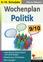 Cover-Bild Wochenplan Politik / Klasse 9-10