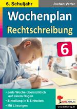 Cover-Bild Wochenplan Rechtschreibung / Klasse 6