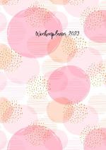 Cover-Bild Wochenplaner 2023 abstrakte Kunst rose aprikot