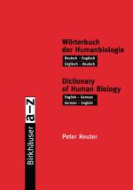 Cover-Bild Wörterbuch der Humanbiologie / Dictionary of Human Biology