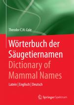 Cover-Bild Wörterbuch der Säugetiernamen - Dictionary of Mammal Names