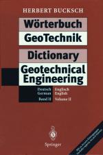 Cover-Bild Wörterbuch GeoTechnik Dictionary Geotechnical Engineering