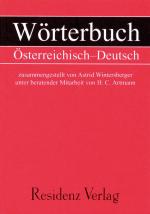 Cover-Bild Wörterbuch Österreichisch - Deutsch