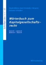 Cover-Bild Wörterbuch zum Kapitalgesellschaftsrecht