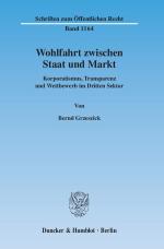 Cover-Bild Wohlfahrt zwischen Staat und Markt.