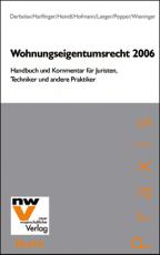 Cover-Bild Wohnungseigentumsrecht 2006