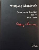 Cover-Bild Wolfgang Abendroth Gesammelte Schriften / Wolfgang Abendroth