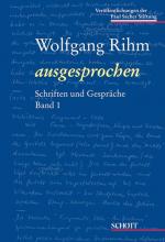 Cover-Bild Wolfgang Rihm ausgesprochen