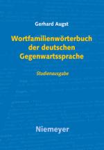 Cover-Bild Wortfamilienwörterbuch der deutschen Gegenwartssprache