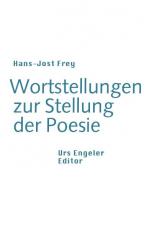 Cover-Bild Wortstellungen zur Stellung der Poesie