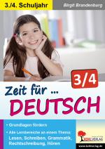 Cover-Bild Zeit für Deutsch / Klasse 3-4