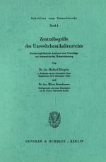 Cover-Bild Zentralbegriffe des Umweltchemikalienrechts.