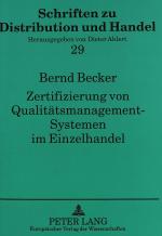 Cover-Bild Zertifizierung von Qualitätsmanagement-Systemen im Einzelhandel