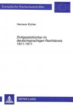 Cover-Bild Zivilgesetzbücher im deutschsprachigen Rechtskreis 1811-1911