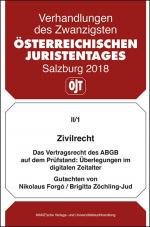 Cover-Bild Zivilrecht Das Vertragsrecht des ABGB auf dem Prüfstand