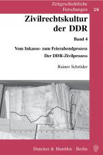 Cover-Bild Zivilrechtskultur der DDR.