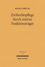 Cover-Bild Zivilrechtspflege durch externe Funktionsträger