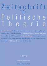 Cover-Bild ZPTh - Zeitschrift für Politische Theorie 1/2015