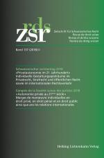Cover-Bild ZSR Band 137 (2018) II - Schweizerischer Juristentag 2018