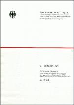 Cover-Bild Zu Struktur, Charakter und Bedeutung der Unterlagen des Ministeriums für Staatssicherheit