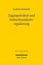 Cover-Bild Zugangsfreiheit und Aufmerksamkeitsregulierung