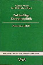 Cover-Bild Zukünftige Energiepolitik