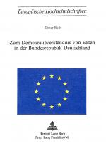 Cover-Bild Zum Demokratieverständnis von Eliten in der Bundesrepublik Deutschland