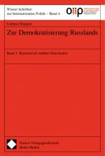 Cover-Bild Zur Demokratisierung Russlands